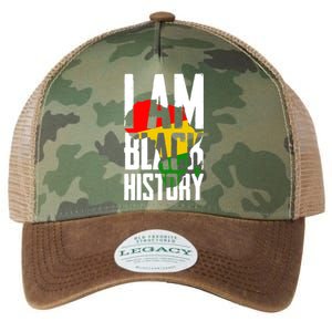 I Am Black History Black History Month Funny Gift Legacy Tie Dye Trucker Hat