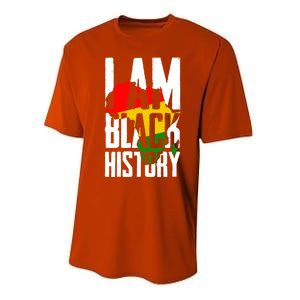 I Am Black History Black History Month Funny Gift Performance Sprint T-Shirt