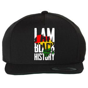 I Am Black History Black History Month Funny Gift Wool Snapback Cap