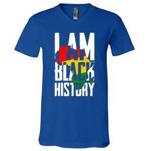 I Am Black History Black History Month Funny Gift V-Neck T-Shirt