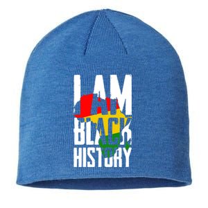 I Am Black History Black History Month Funny Gift Sustainable Beanie