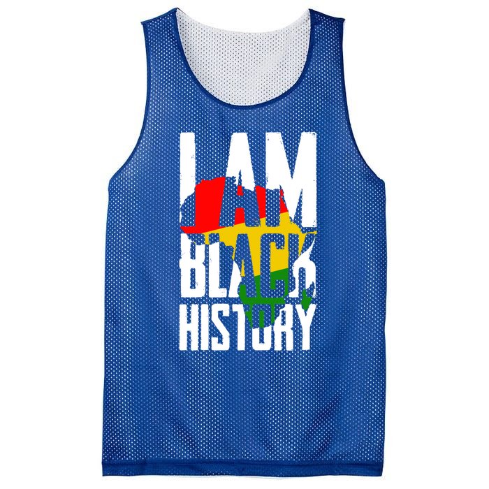 I Am Black History Black History Month Funny Gift Mesh Reversible Basketball Jersey Tank