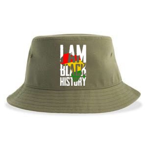 I Am Black History Black History Month Funny Gift Sustainable Bucket Hat