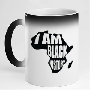 I Am Black History Month African American Pride Celebration 11oz Black Color Changing Mug