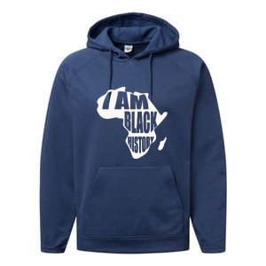 I Am Black History Month African American Pride Celebration Performance Fleece Hoodie