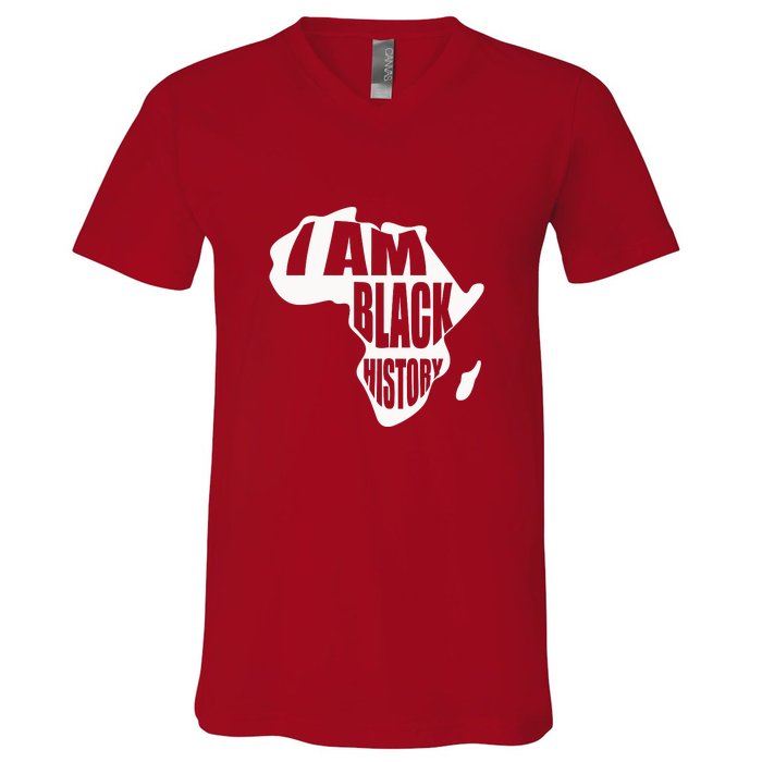 I Am Black History Month African American Pride Celebration V-Neck T-Shirt