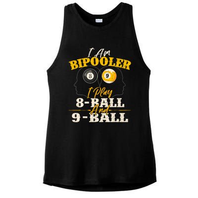 I Am Bipooler Snooker Game Billiards Lover Pool Player Ladies PosiCharge Tri-Blend Wicking Tank