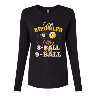 I Am Bipooler Snooker Game Billiards Lover Pool Player Womens Cotton Relaxed Long Sleeve T-Shirt