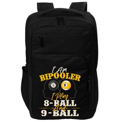I Am Bipooler Snooker Game Billiards Lover Pool Player Impact Tech Backpack