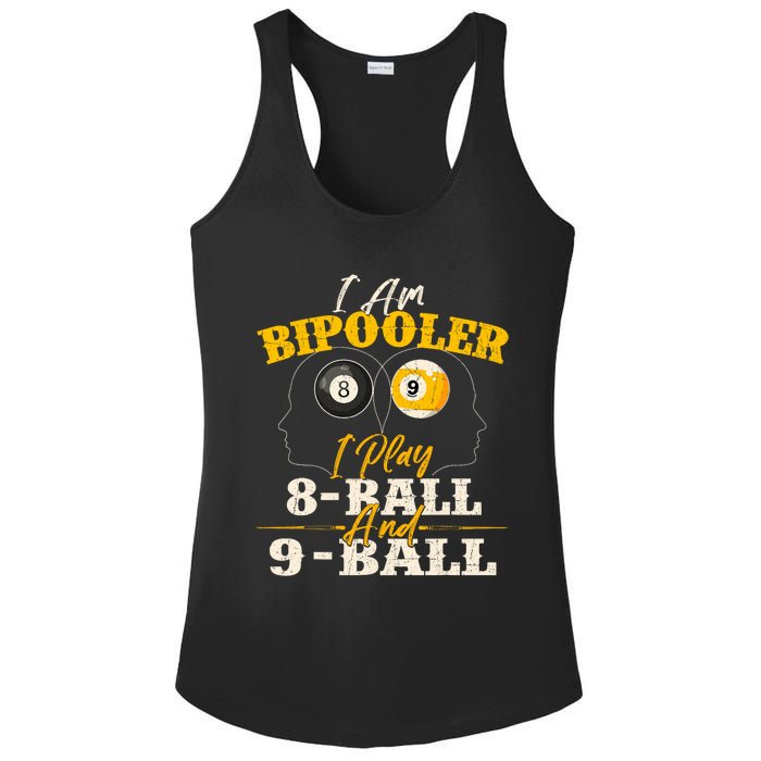 I Am Bipooler Snooker Game Billiards Lover Pool Player Ladies PosiCharge Competitor Racerback Tank