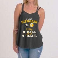 I Am Bipooler Snooker Game Billiards Lover Pool Player Women's Strappy Tank