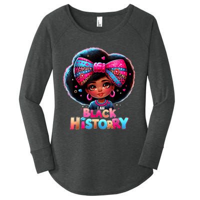 I Am Black History Month Black Melanin Women's Perfect Tri Tunic Long Sleeve Shirt