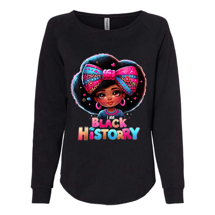 I Am Black History Month Black Melanin Womens California Wash Sweatshirt