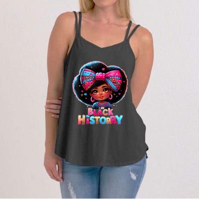 I Am Black History Month Black Melanin Women's Strappy Tank