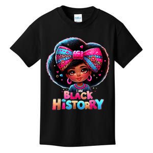 I Am Black History Month Black Melanin Kids T-Shirt