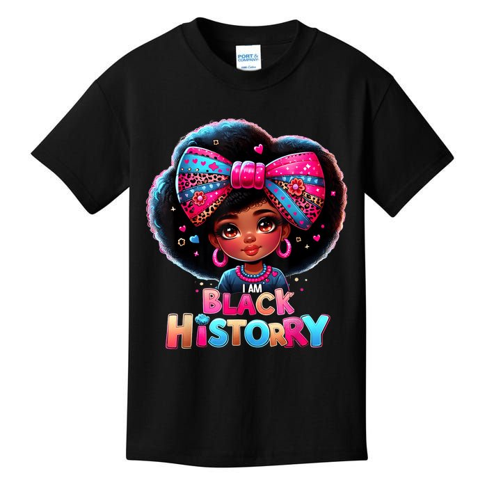 I Am Black History Month Black Melanin Kids T-Shirt