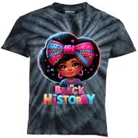 I Am Black History Month Black Melanin Kids Tie-Dye T-Shirt