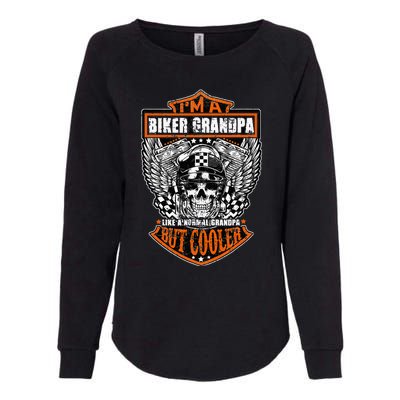 Im A Biker Grandpa Like A Normal Grandpa But Cooler Gifts Womens California Wash Sweatshirt