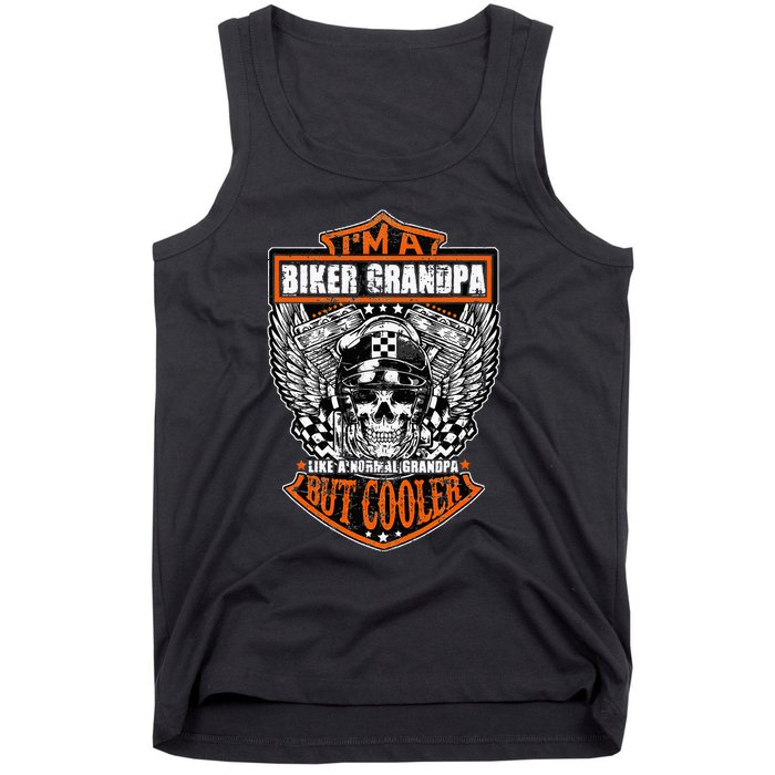 Im A Biker Grandpa Like A Normal Grandpa But Cooler Gifts Tank Top