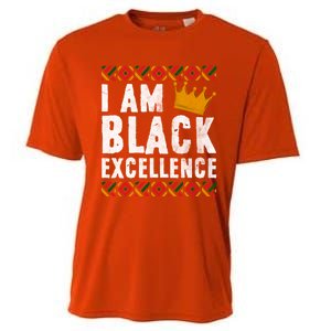 I Am Black Excellence Cute Gift African American Black History Gift Cooling Performance Crew T-Shirt