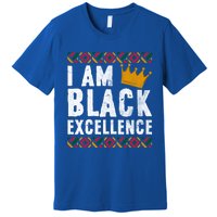 I Am Black Excellence Cute Gift African American Black History Gift Premium T-Shirt