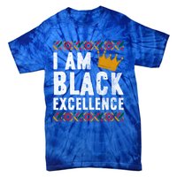 I Am Black Excellence Cute Gift African American Black History Gift Tie-Dye T-Shirt