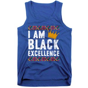 I Am Black Excellence Cute Gift African American Black History Gift Tank Top