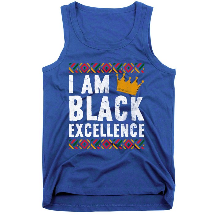 I Am Black Excellence Cute Gift African American Black History Gift Tank Top