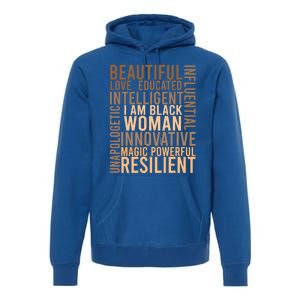 I Am Black Black History Month Educated Black Cute Gift Premium Hoodie