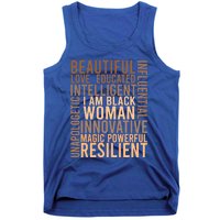 I Am Black Black History Month Educated Black Cute Gift Tank Top