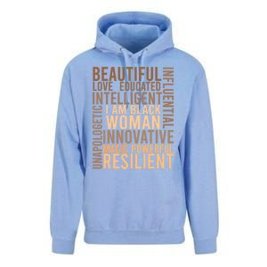 I Am Black Black History Month Educated Black Cute Gift Unisex Surf Hoodie