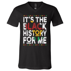 I Am Black History Month African American Pride Celebration V-Neck T-Shirt