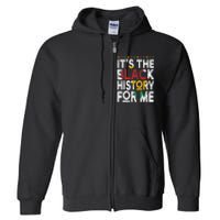 I Am Black History Month African American Pride Celebration Full Zip Hoodie