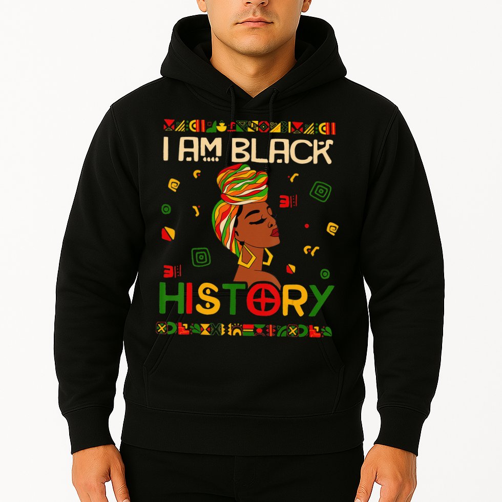 I Am Black History Month African American Hoodie