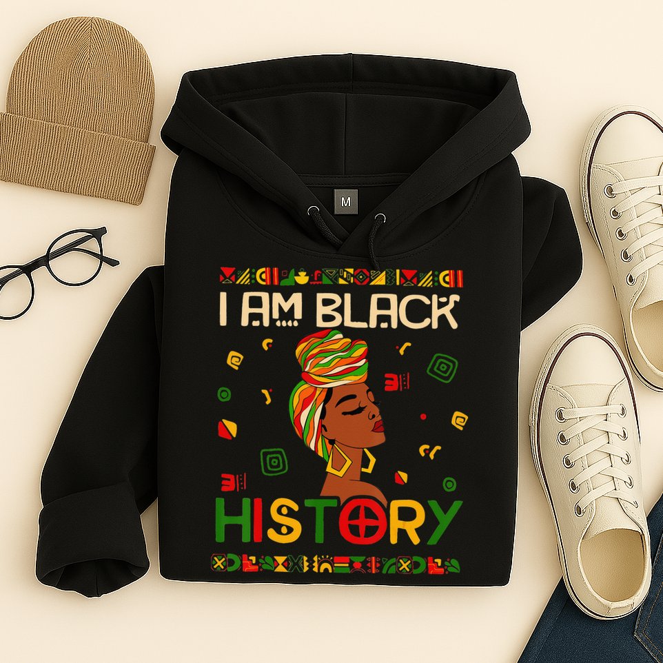 I Am Black History Month African American Hoodie
