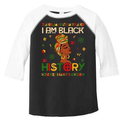 I Am Black History Month African American Toddler Fine Jersey T-Shirt