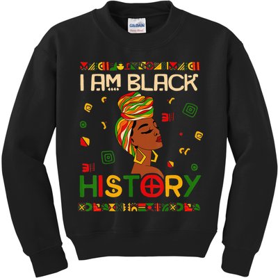 I Am Black History Month African American Kids Sweatshirt