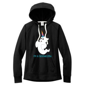 Im A Boonicorn Cute Halloween Unicorn Ghost Cool Gift Women's Fleece Hoodie