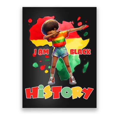 I Am Black History Black History Month Dabbing Poster