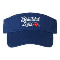 It's A Beautiful Day To Save Lives Funny Nursing Careers Great Gift Valucap Bio-Washed Visor