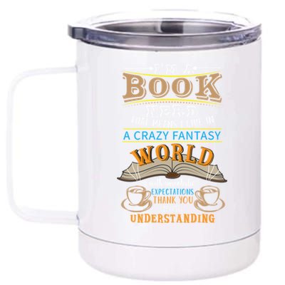 Im A Book Nerd Fantasy World Read Bookworm Gift 12 oz Stainless Steel Tumbler Cup