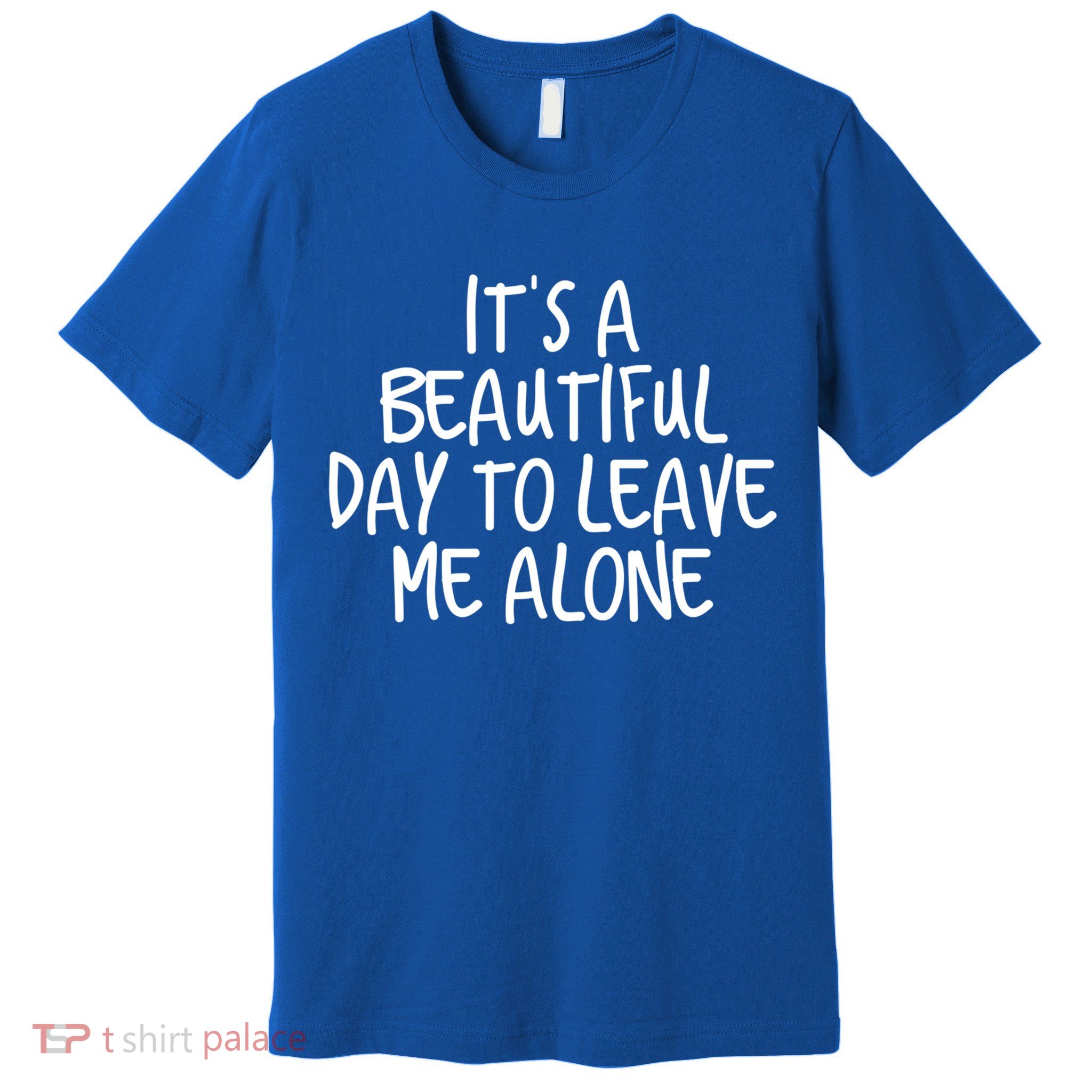 Its A Beautiful Day To Leave Me Alone Meaningful Gift And Gift Premium T-Shirt