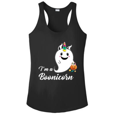 Im A Boonicorn Ghost Unicorn Pumkin Funny Halloween Funny Gift Ladies PosiCharge Competitor Racerback Tank