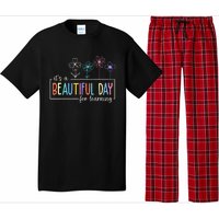 It's a Beautiful Day For Learning Teacher Students  Pajama Set