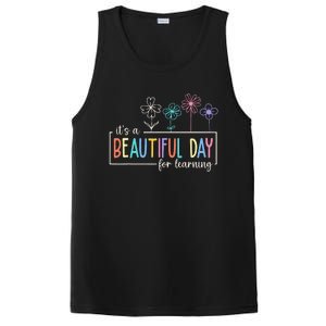 It's a Beautiful Day For Learning Teacher Students  PosiCharge Competitor Tank