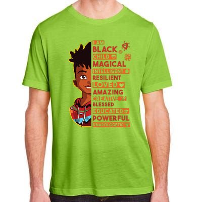 I Am Black History Month Boy African American Adult ChromaSoft Performance T-Shirt