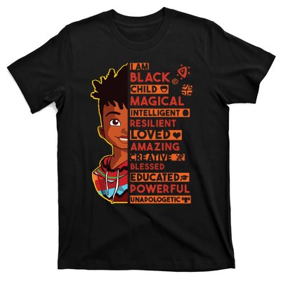 I Am Black History Month Boy African American T-Shirt