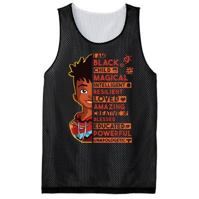 I Am Black History Month Boy African American Mesh Reversible Basketball Jersey Tank