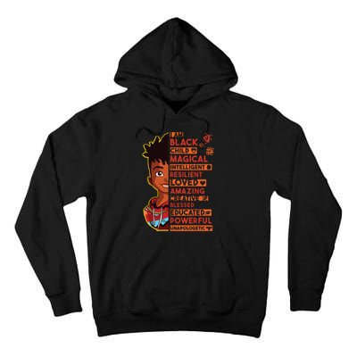 I Am Black History Month Boy African American Tall Hoodie