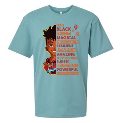 I Am Black History Month Boy African American Sueded Cloud Jersey T-Shirt